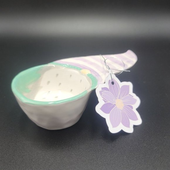 Spring Gnome Ramekin Pastel Painted Easter Ceramic Kitchen Dish - Picture 1 of 2